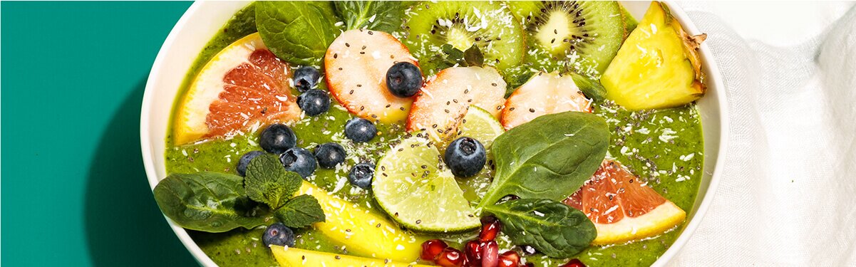 Grüne smoothie bowl