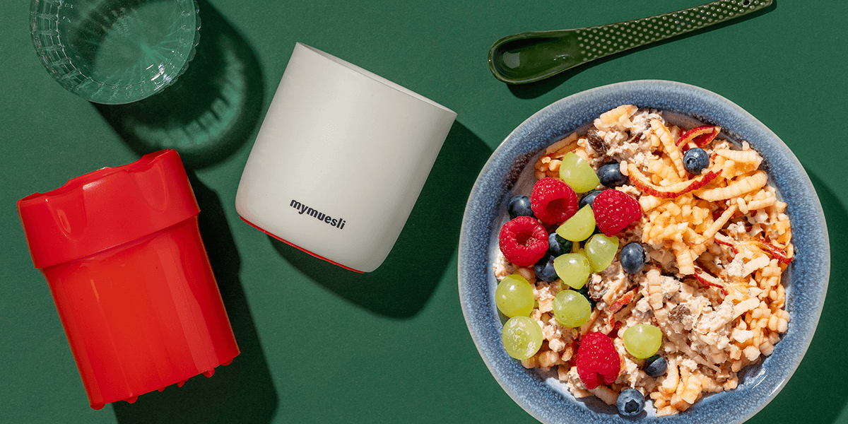 mymuesli Bircher Starter Set mit Bircher Müsli und Apfelreibe