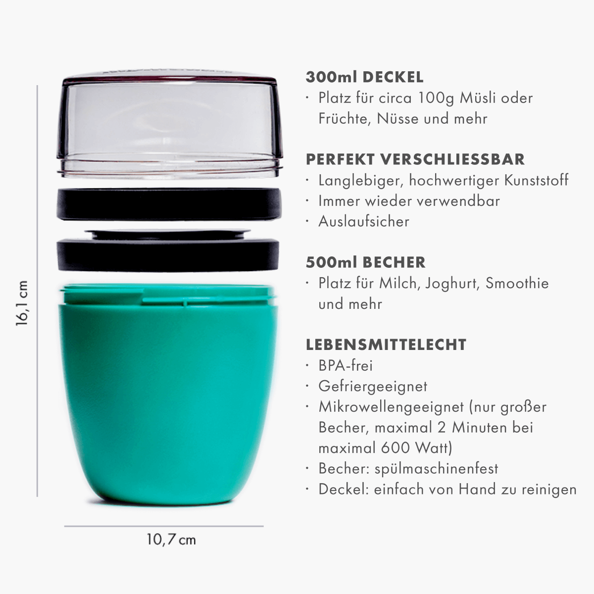 mymuesli2go Becher Eigenschaften