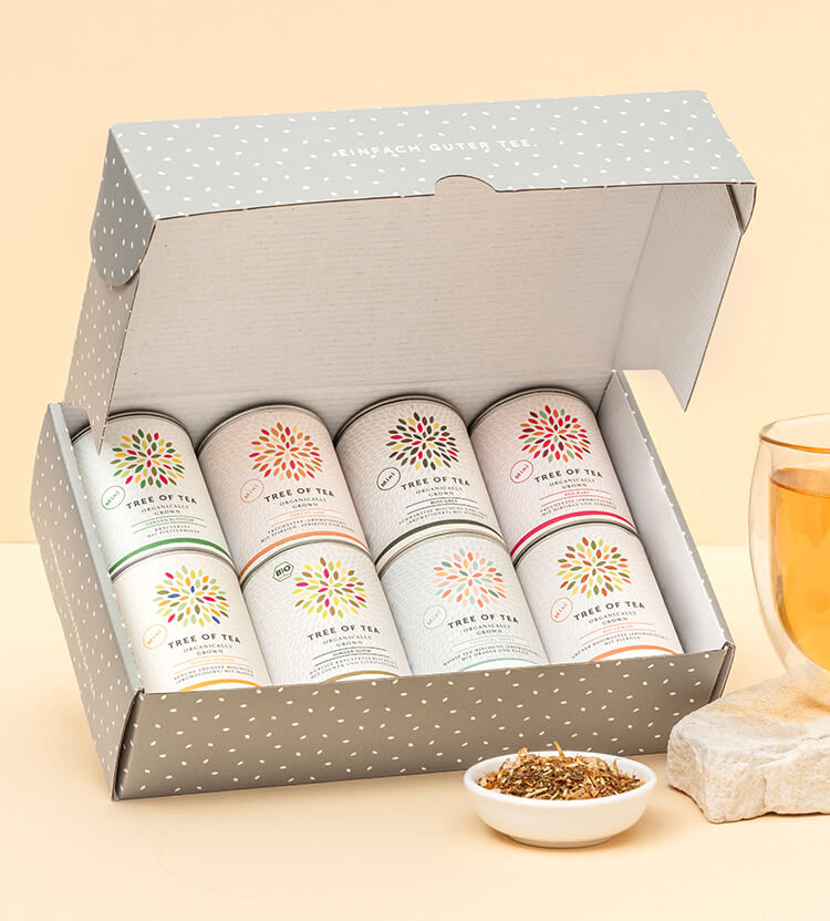 8 Tee-Minis in schicker Geschenkbox - Tree of Tea
