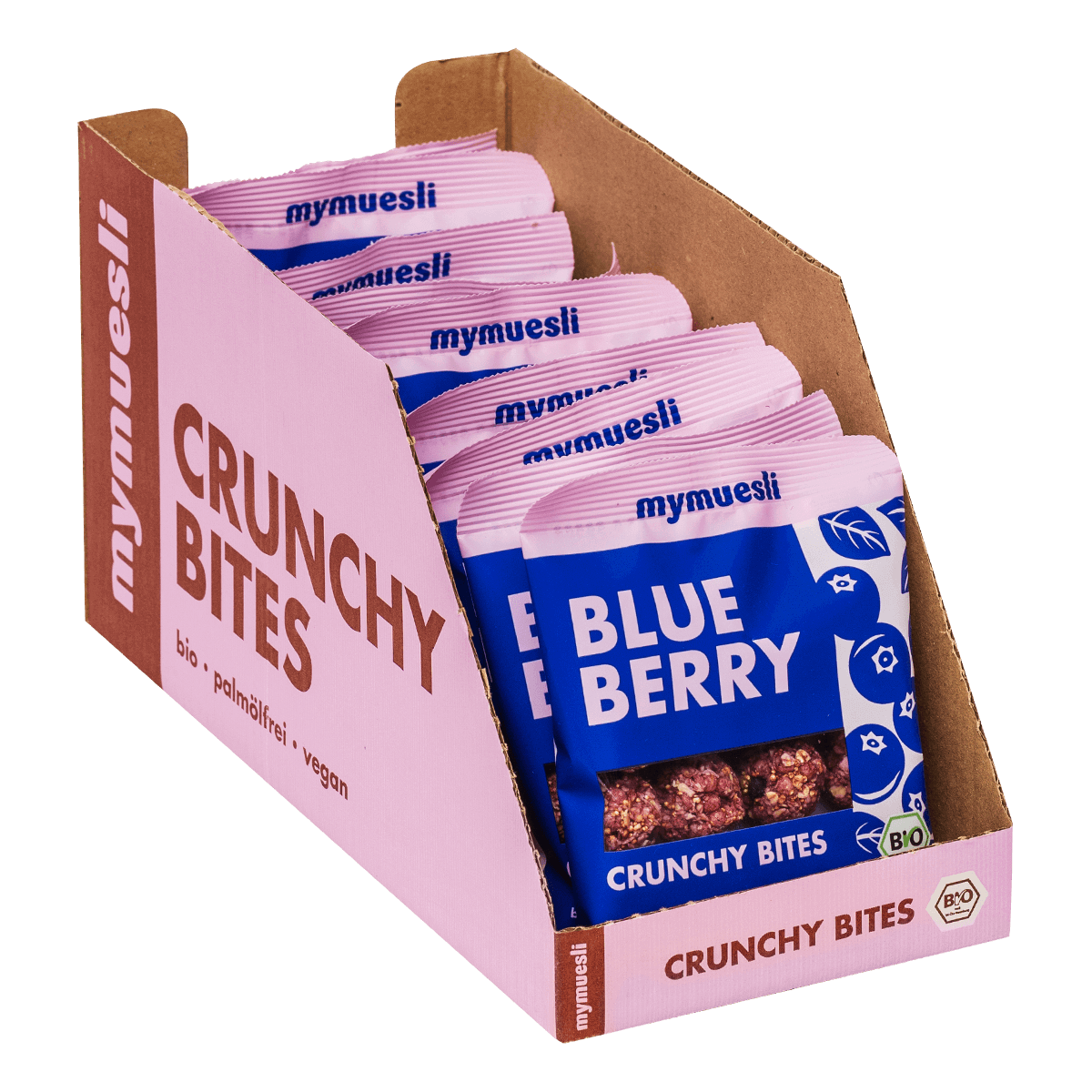 mymuesli Bio Blueberry Crunchy Bites 10er Tray
