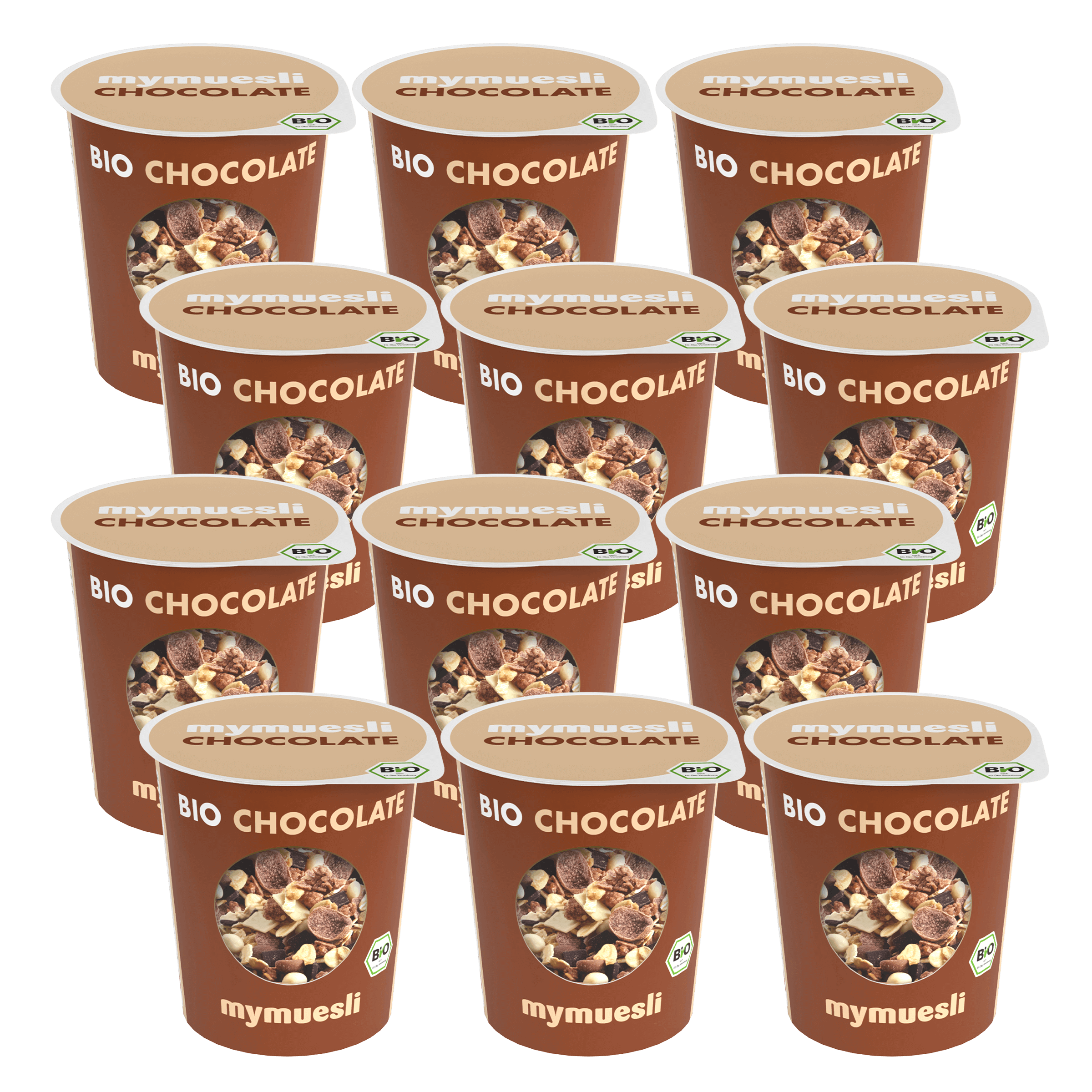mymuesli Portionsbecher Chocolate 12er Pack