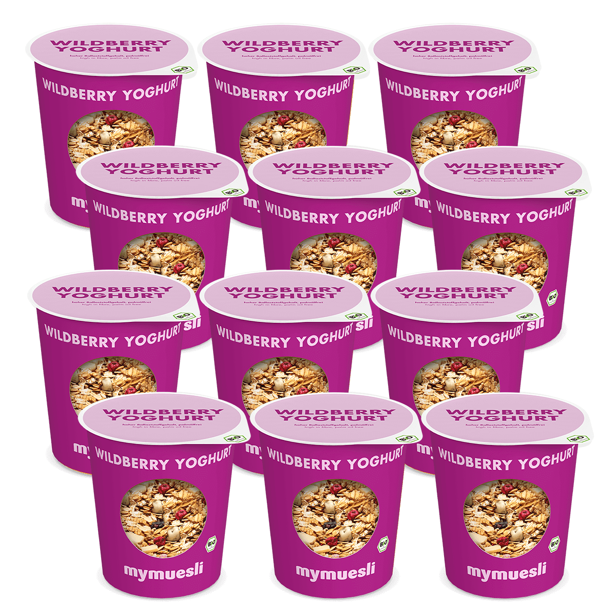 mymuesli Portionsbecher Wildberry Yoghurt 12er Pack