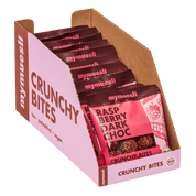 mymuesli Bio Raspberry Dark Choc Crunchy Bites 10er Tray