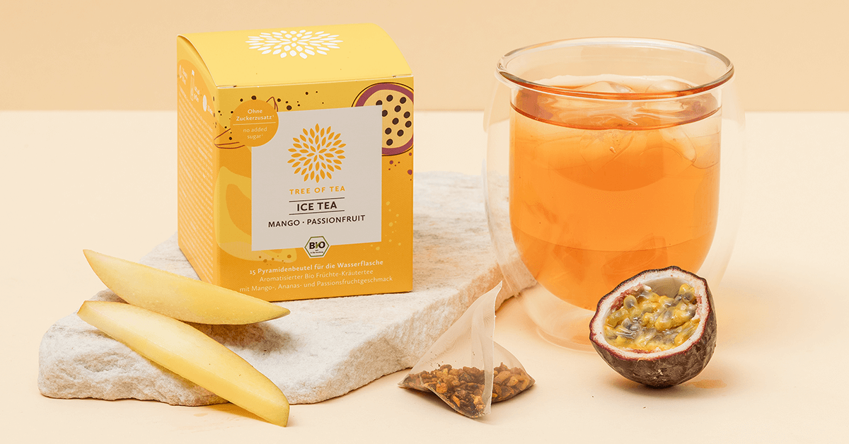 15 Eistee Beutel für Deine Erfrischung Mango Passionfruit