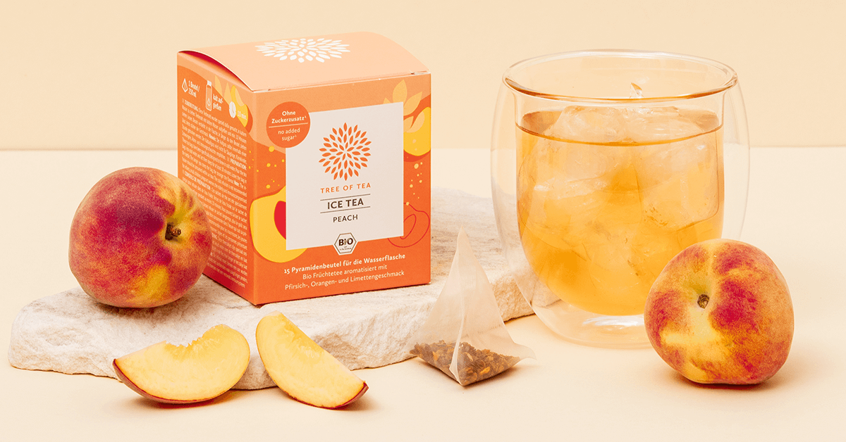 15 Bio Eistee Beutel für Deine Erfrischung - Tree of Tea Ice Tea Peach