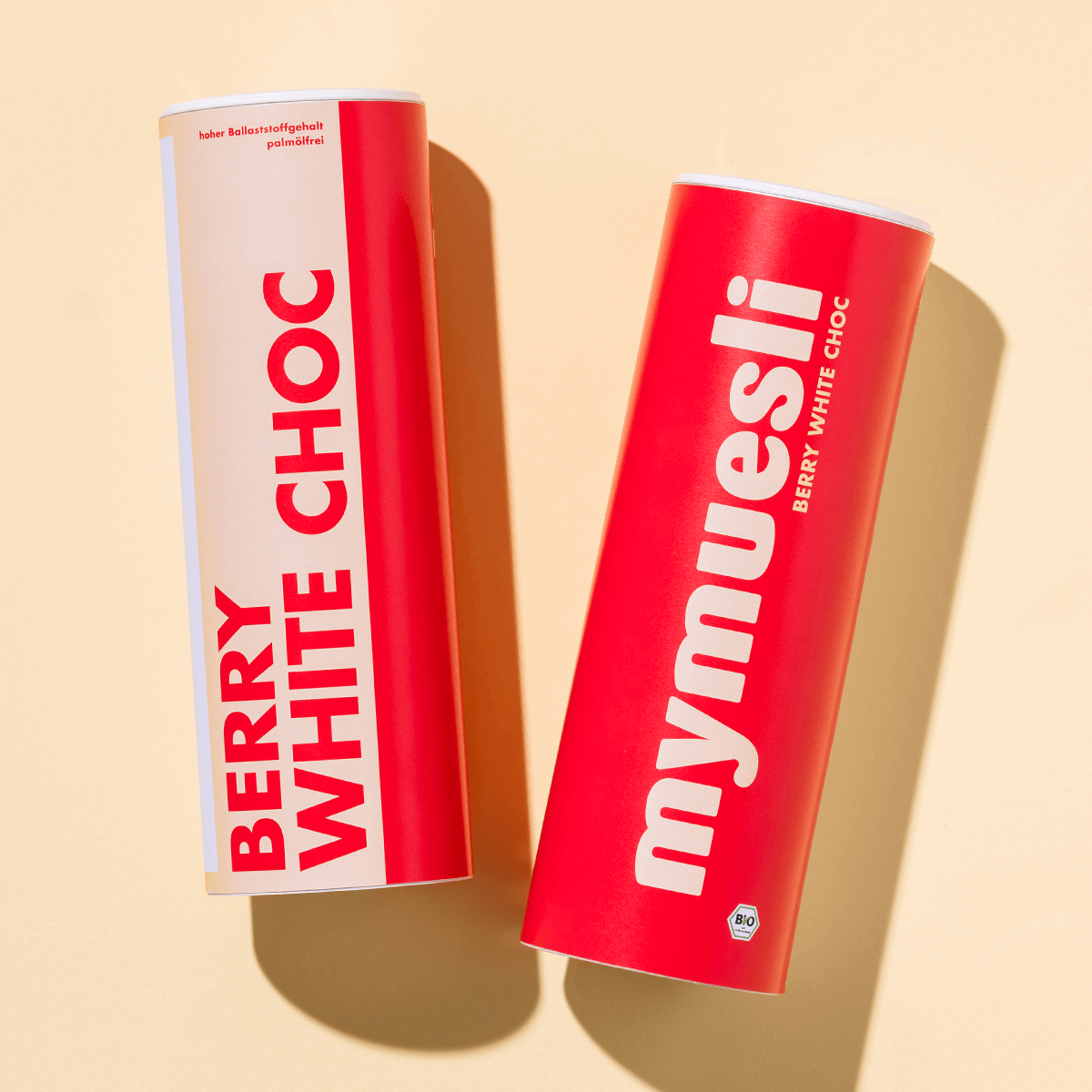 mymuesli Portionsbecher Berry-White-Choc 12er Pack