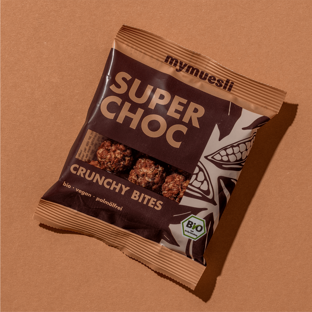 mymuesli Bio Super Choc Crunchy Bites Verpackung