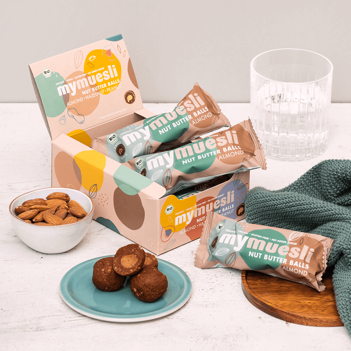 Nut-Butter-Balls, Mandel, 7er-Tray