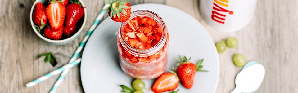 Veganer Frucht-Smoothie-Bowl
