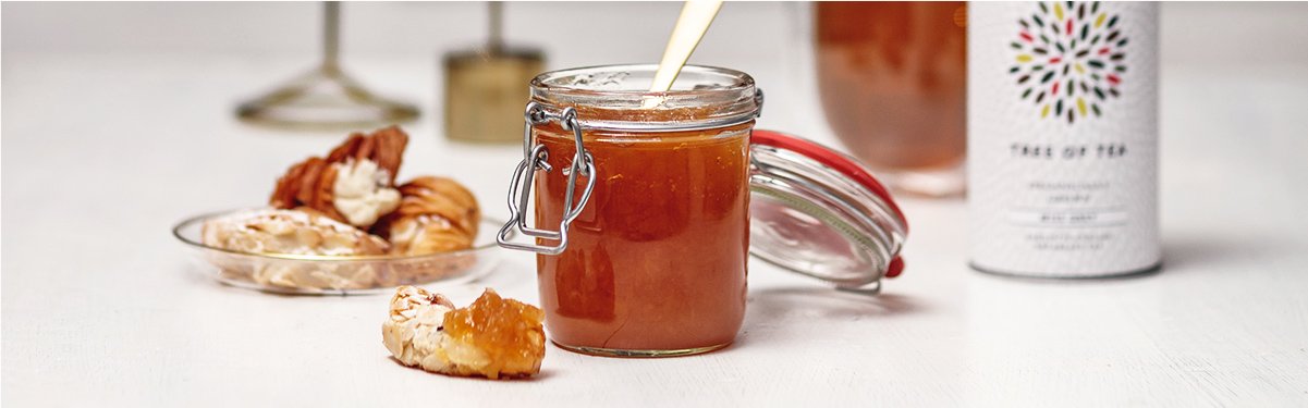 Earl Grey Marmelade in einem Glas