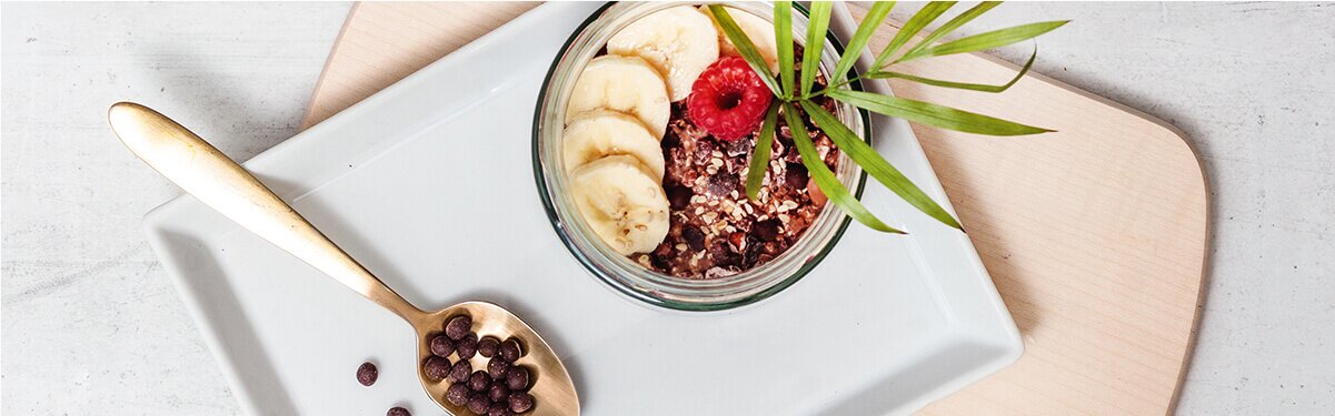 Banane Schoko Overnight Oats