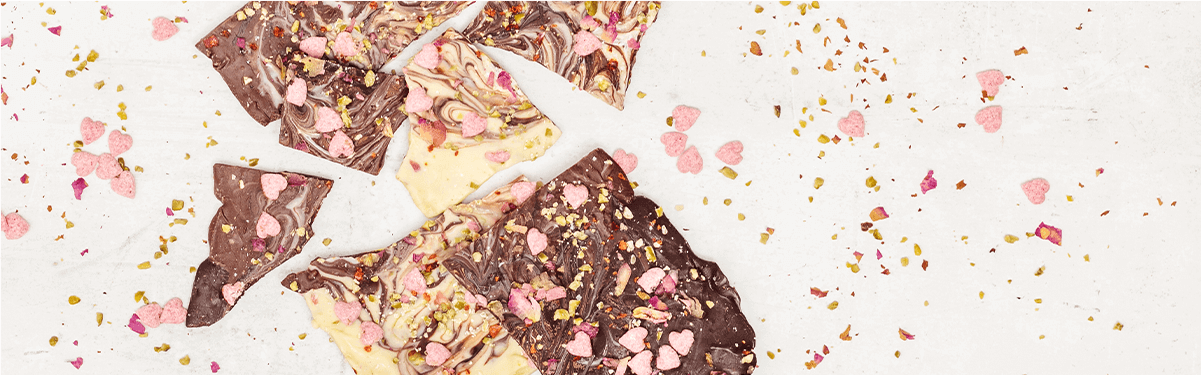 Bruchschokolade mit Toppings