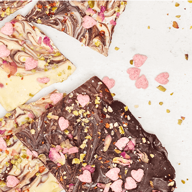 Bruchschokolade mit Toppings