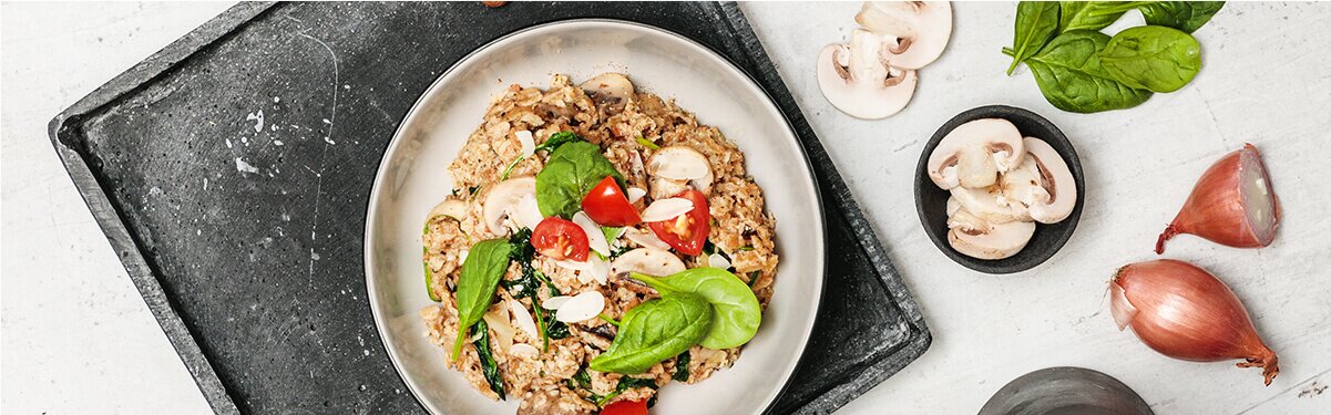 Champignon-Mandel-Bowl