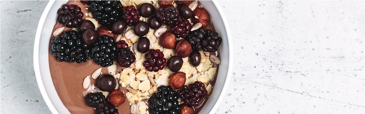 Schoko bananen smoothie bowl