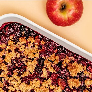 Veganer Berry Apple Crumble
