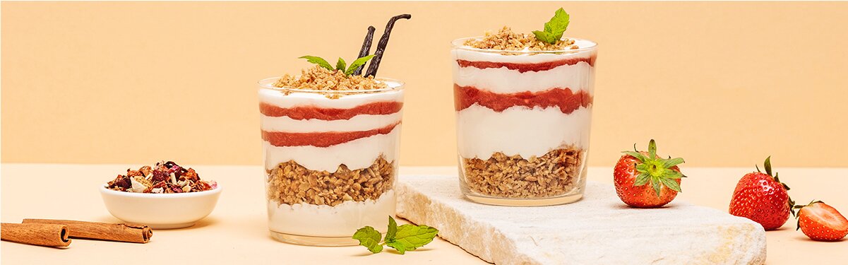 Erdbeer-Schicht-Dessert