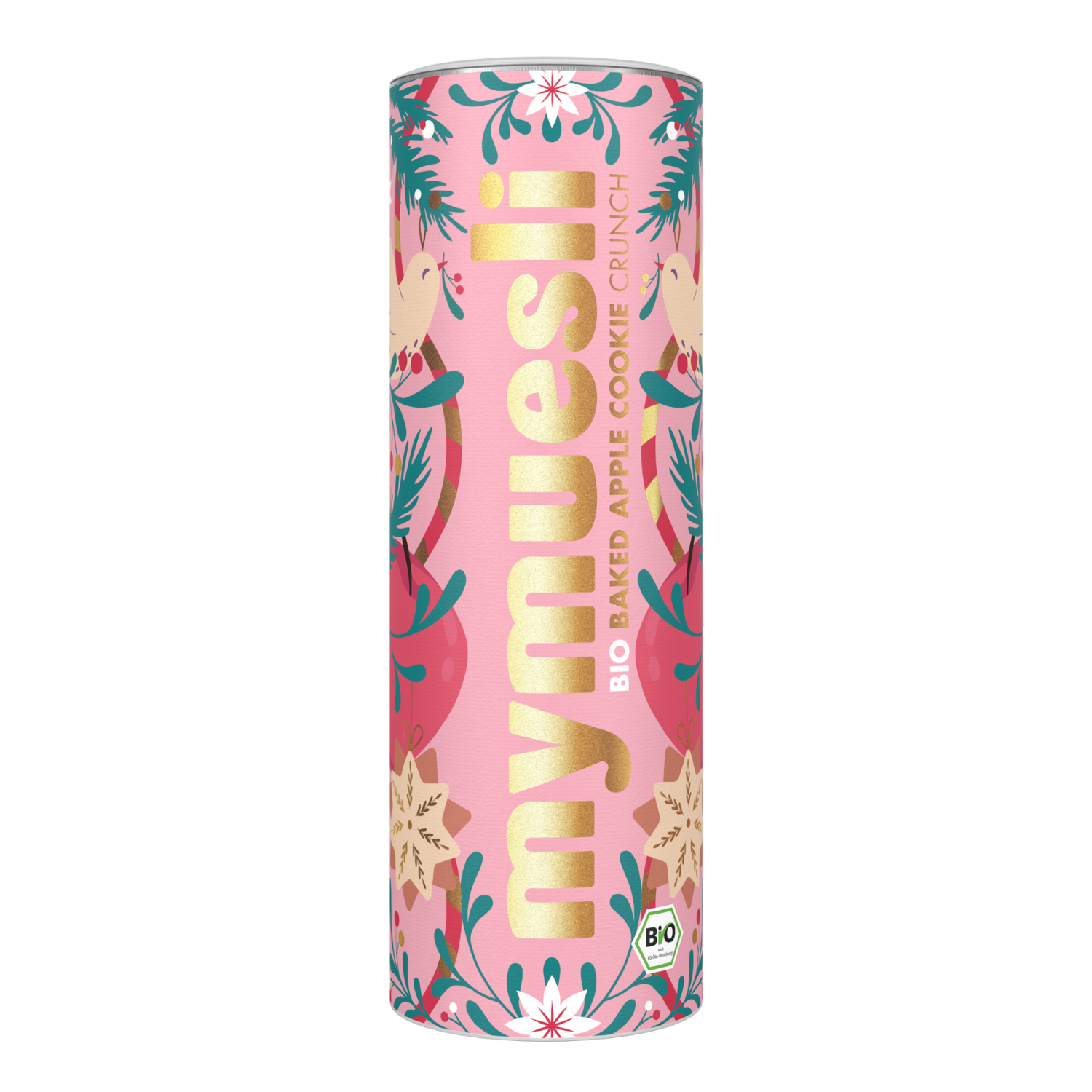 Dose mit Apfel und weihnachtlichen Designs