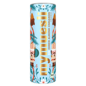 Dose im Weihnachtlichen Design mit schokomandeln und Nussknacker