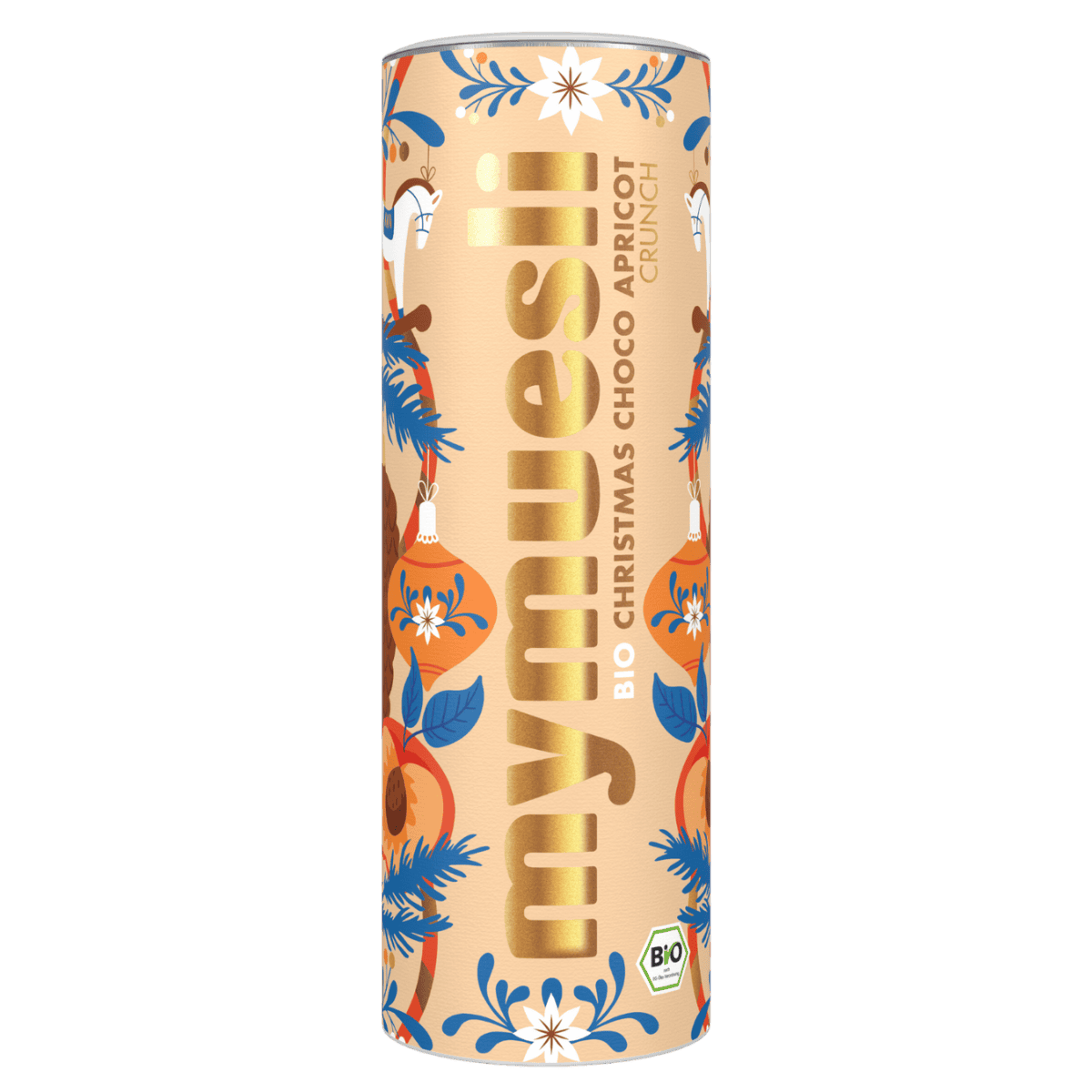 Dosenbbildung, mit Aprikosen und weihnachtlichen Elementen