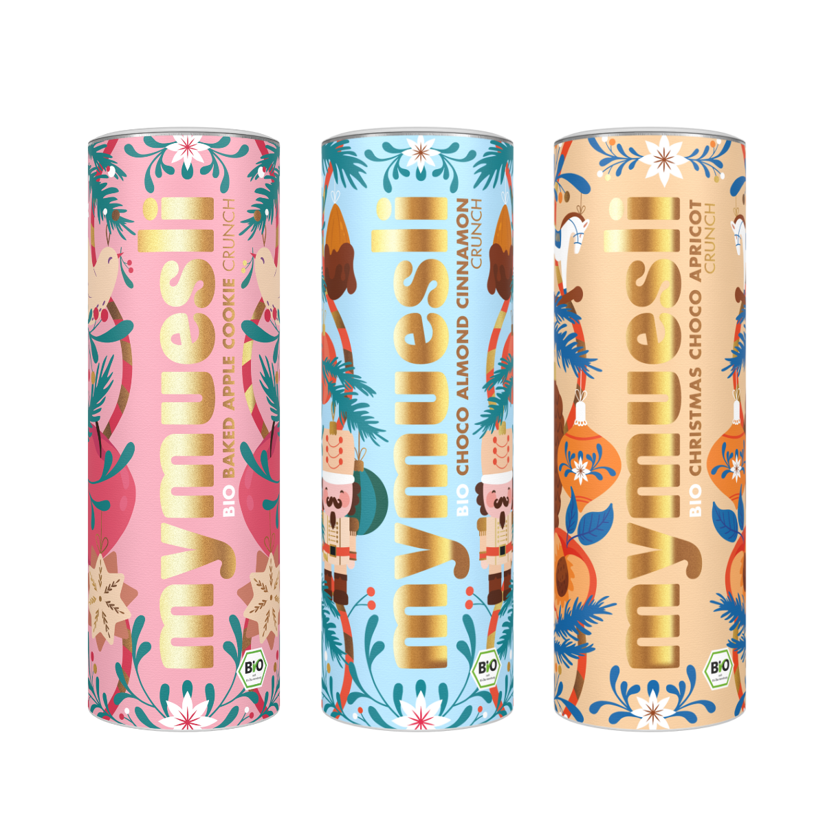 Abbildung der 3 Müsli Sorten