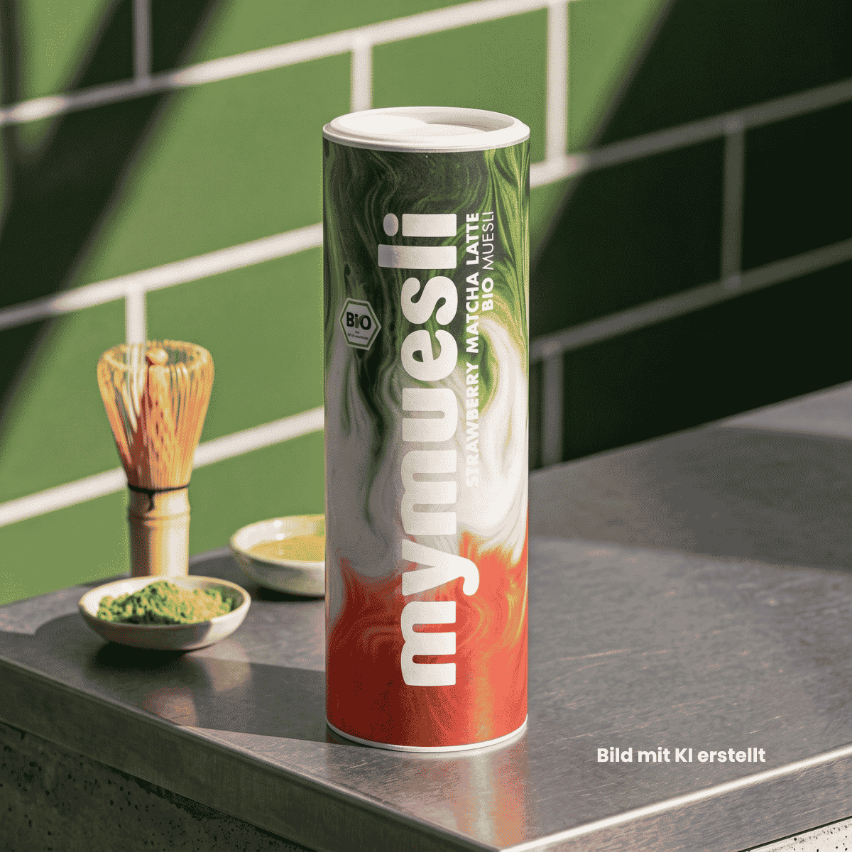 Strawberry Matcha Latte Müesli