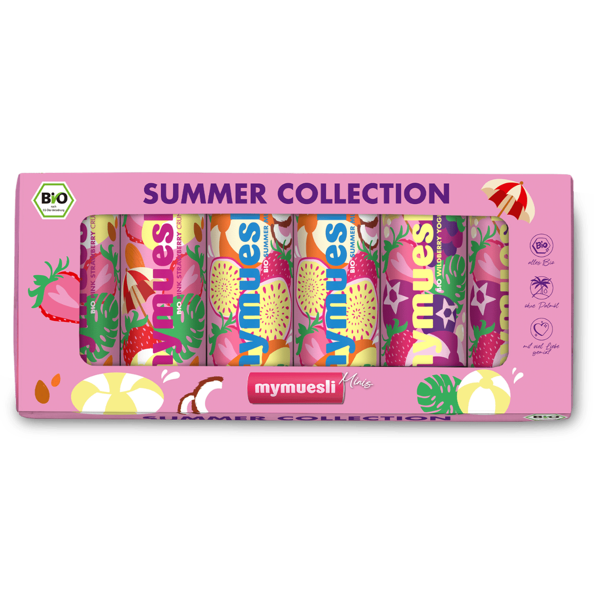 Sommer Mini Geschenkset mit 6 kleinen Mini Dosen