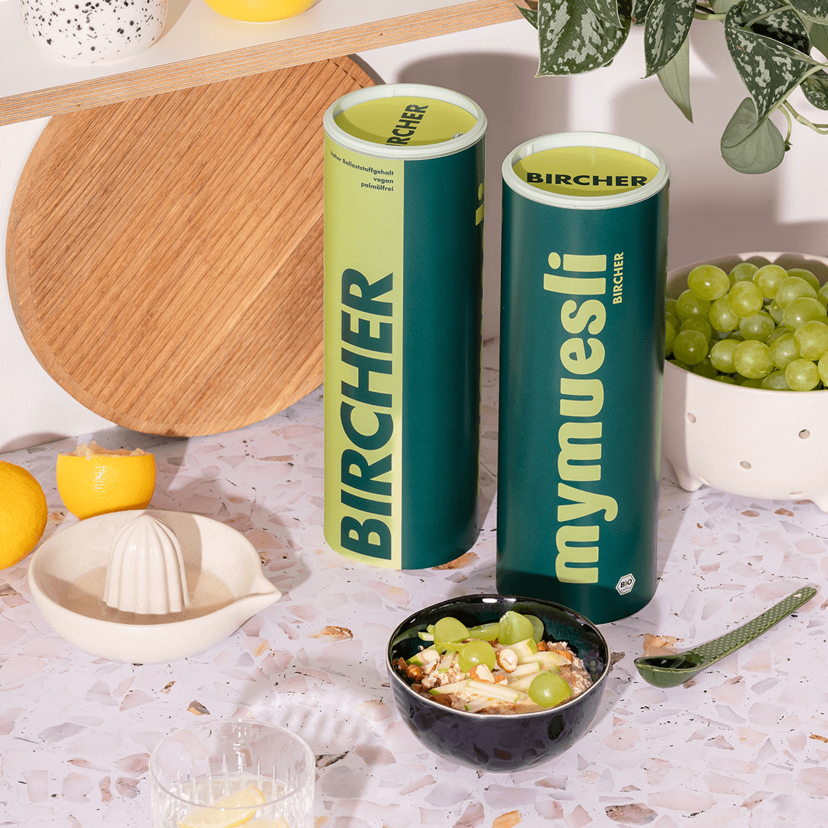 mymuesli Bio Bircher Müsli Dosen mit Müslischale
