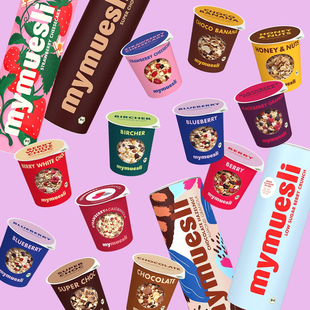 mymuesli Bio Wilkommenspaket - probiere Dich durch das mymuesli Sortiment mit diesen Bestsellern!