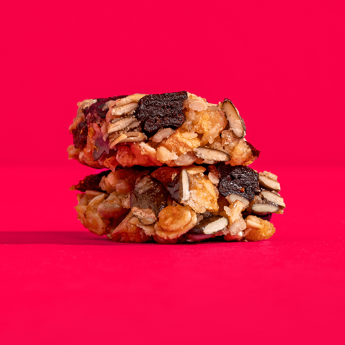 mymuesli Bio Cranberry Pistachio Müsliriegel durchgeschnitten