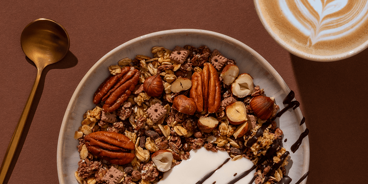 mymuesli Bio Choco Nuts Crunchy Granola Müsli Schüssel