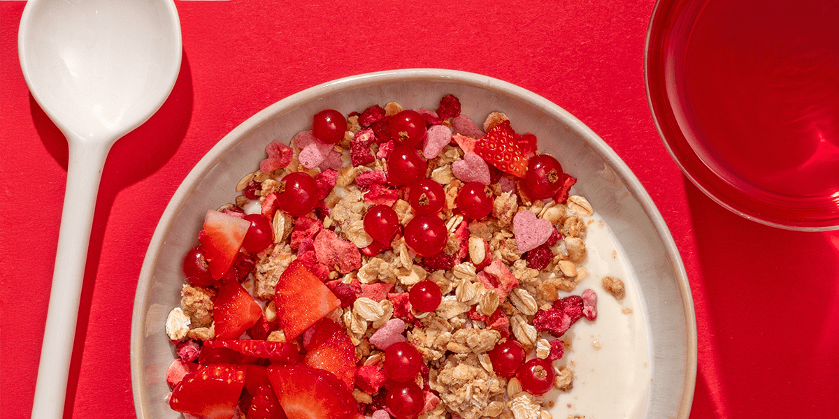 mymuesli Bio Low Sugar Berry Crunch Müslischale