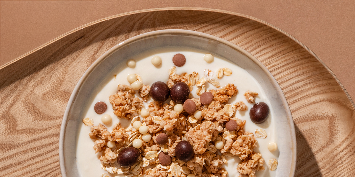 Caffé Latte Crunch Schüssel mit Joghurt