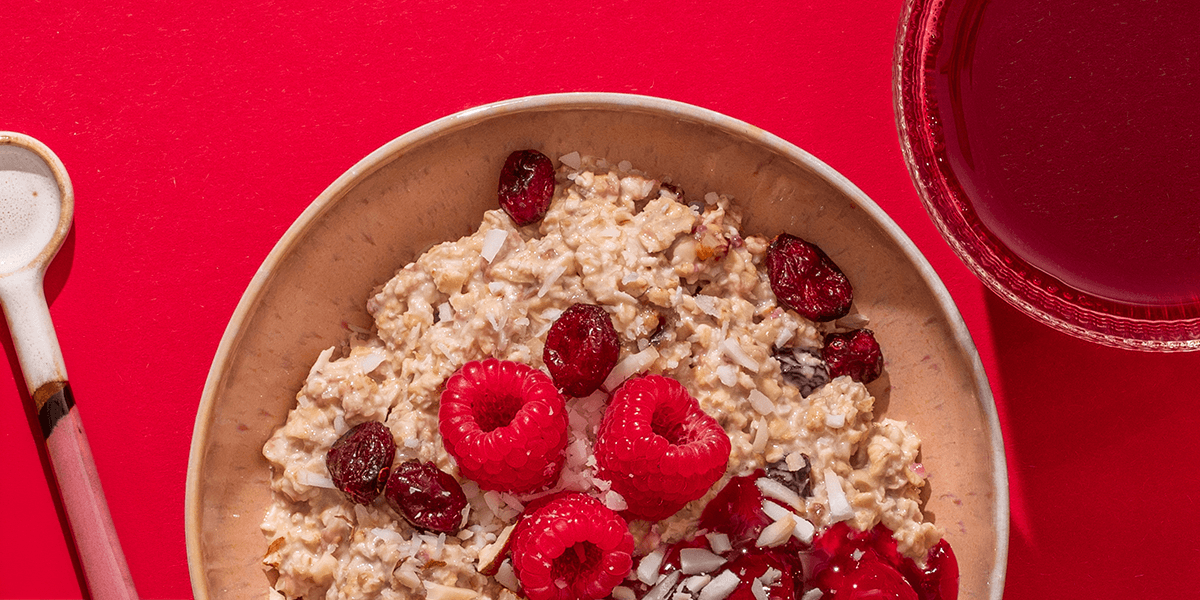 mymuesli Bio Porridge Raspberry Coconut Cherry Porridgeschüssel