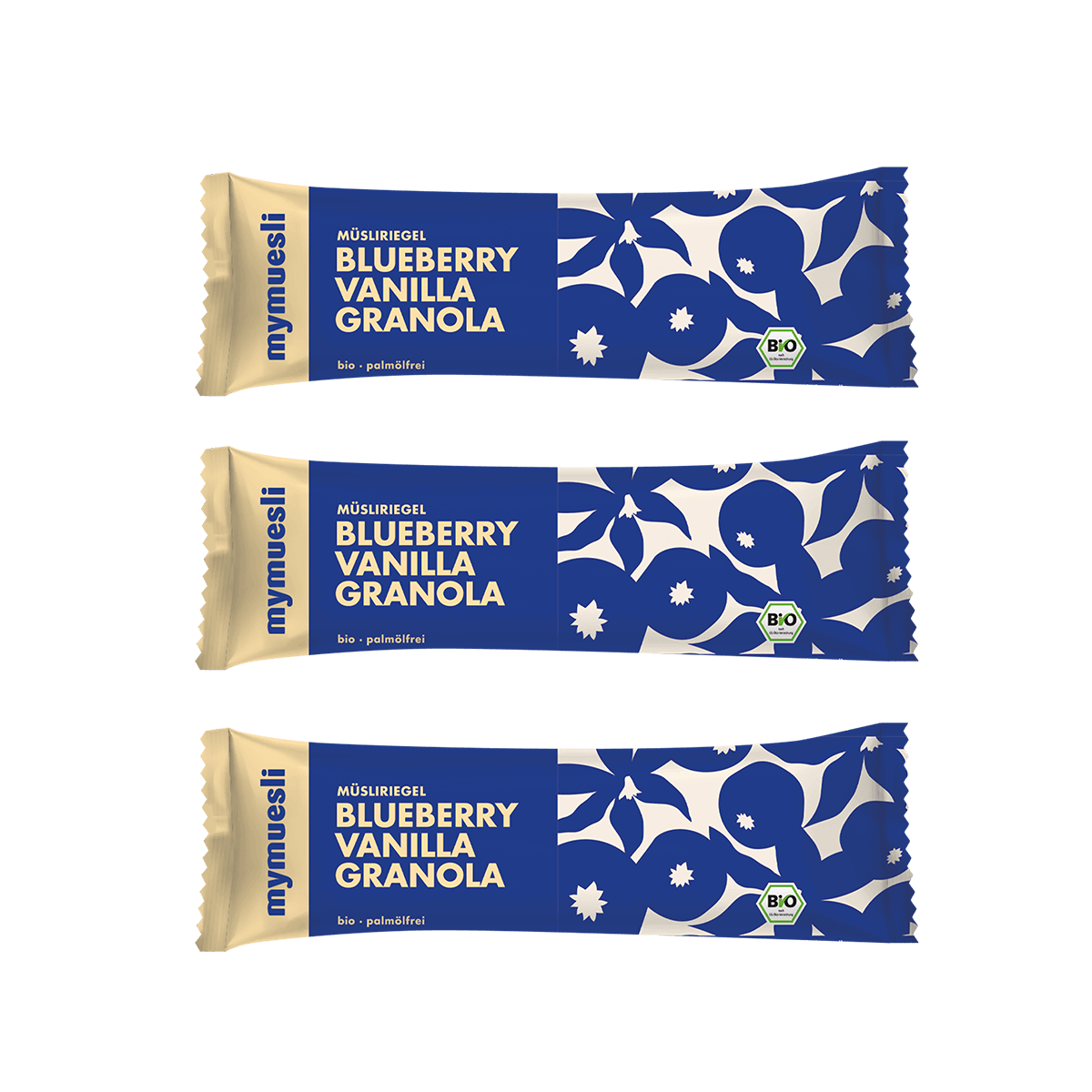 mymuesli Bio Blueberry Vanilla Granola Müsliriegel