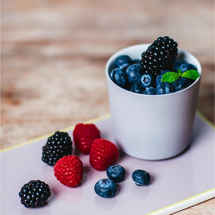 Beeren in einer Schüssel