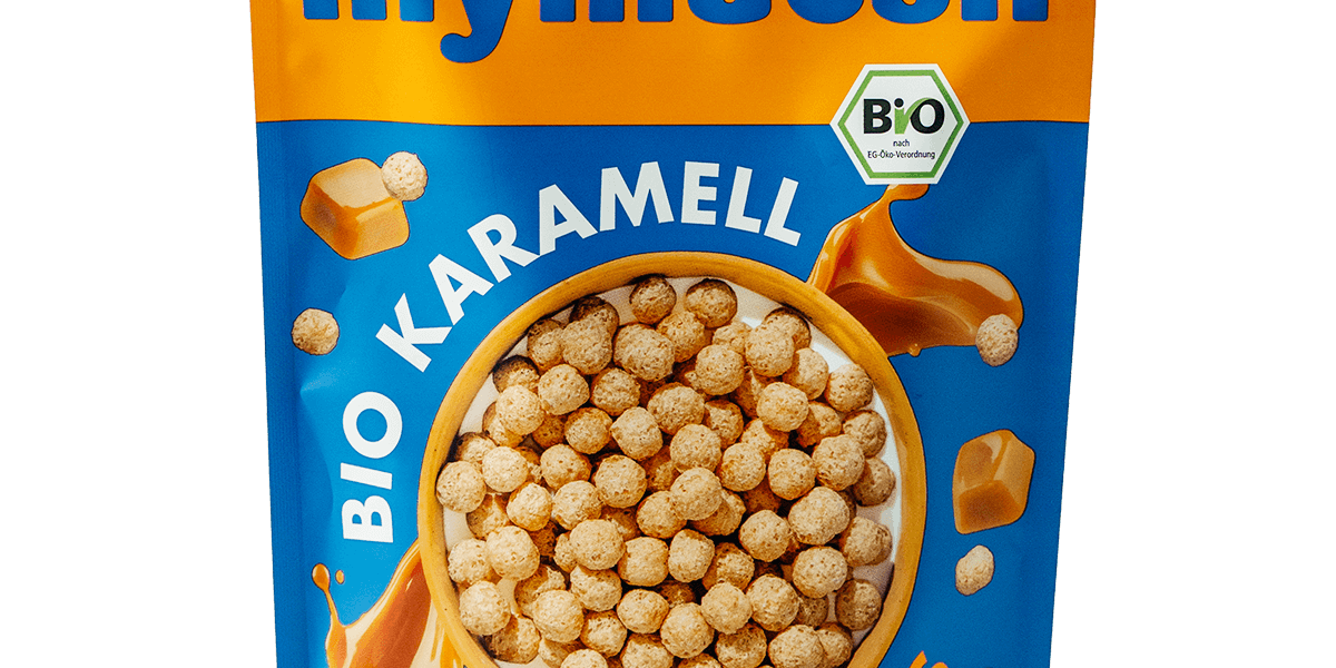 mymuesli Bio Karamell Pops - Bio Cerealien mit 38% weniger Zucker als vergleichbare Produkte