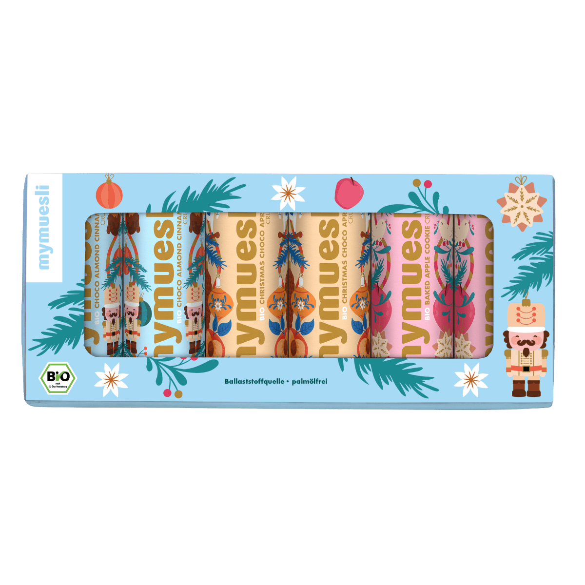 mymuesli Mini 6er Geschenkset mit weihnachtlichen Bio Sorten