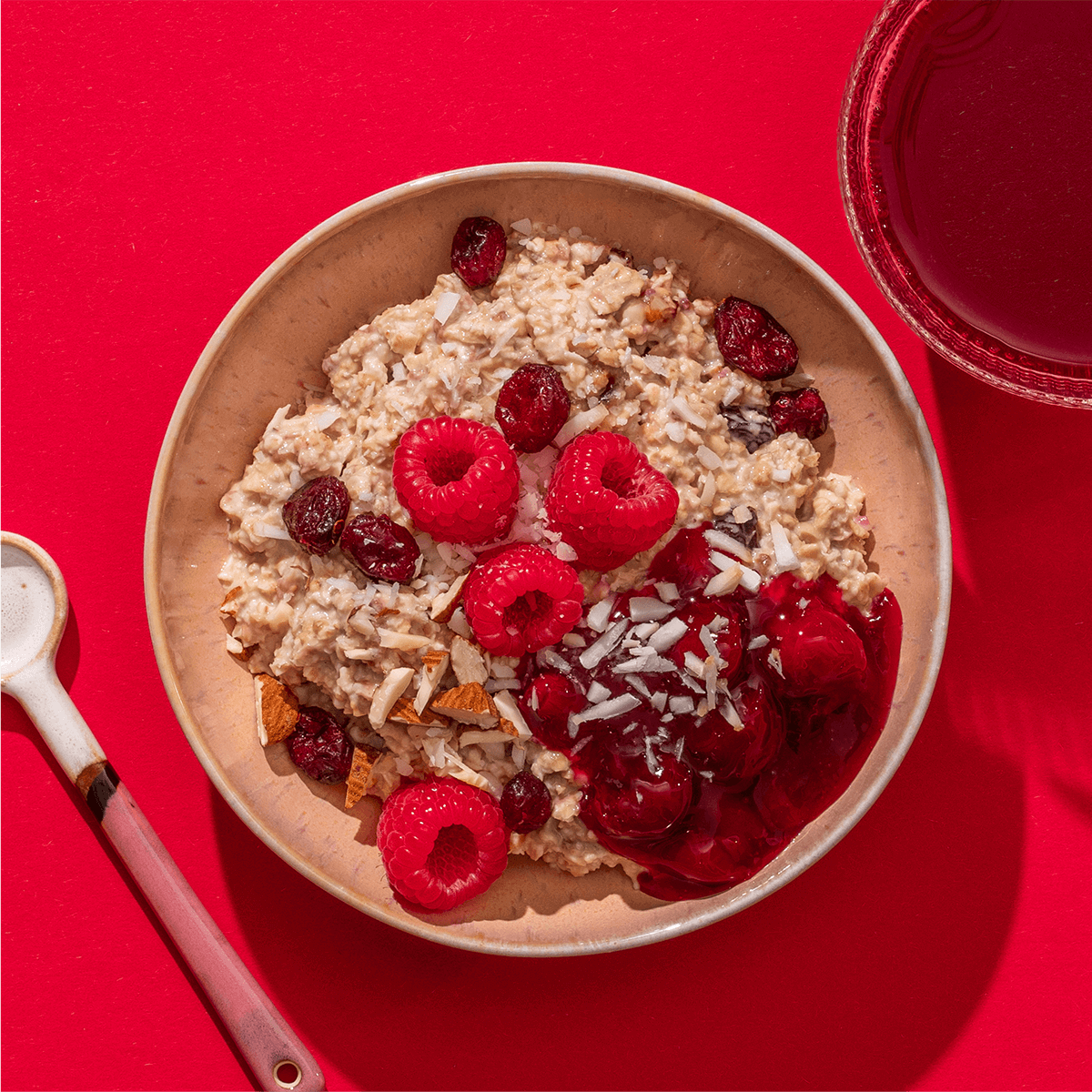mymuesli Bio Porridge Raspberry Coconut Cherry Müslischüssel