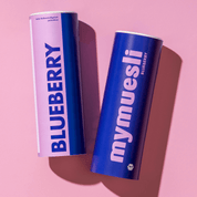 mymuesli Blueberry Müsli Dose von Vorne und von der Seite