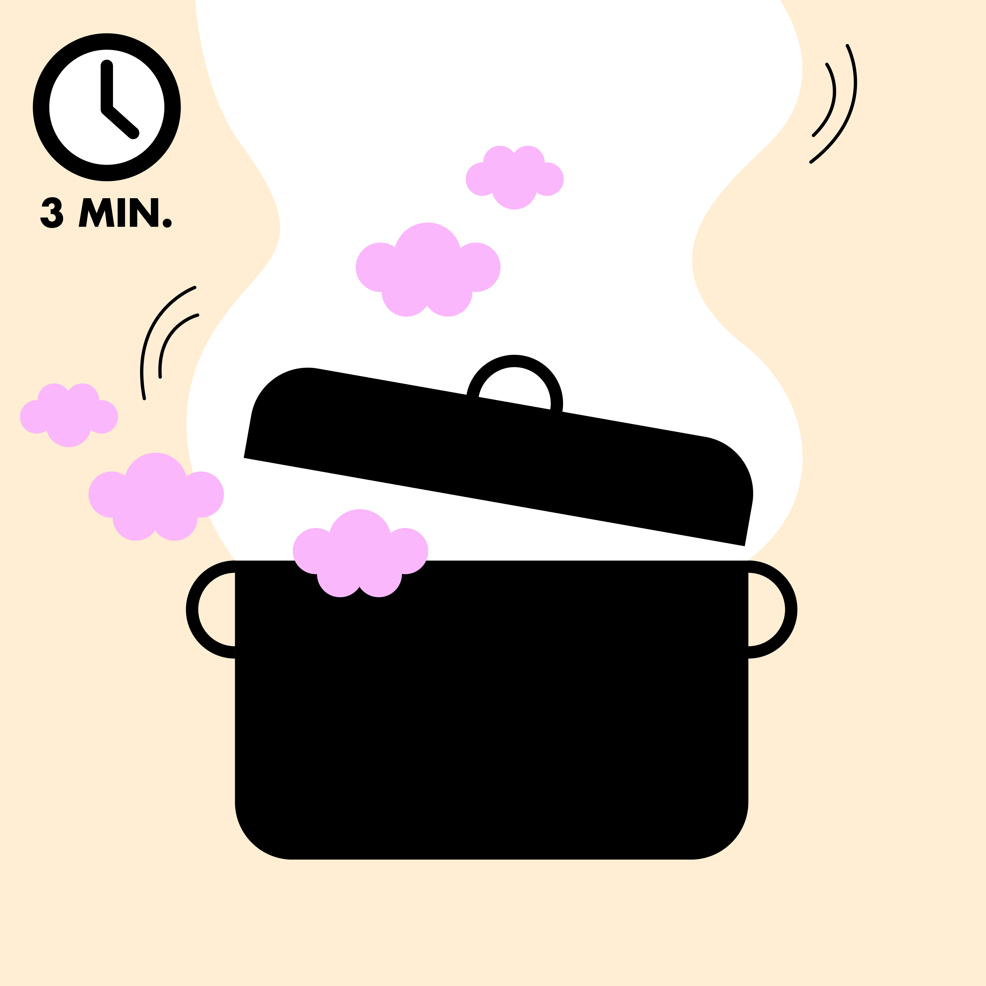 Schritt 2: Kurz aufkochen und für 3 Minuten köcheln lassen. 