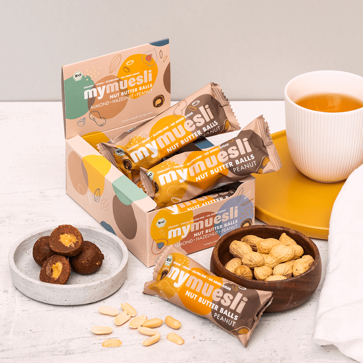 7x3 Nut Butter Balls Erdnuss