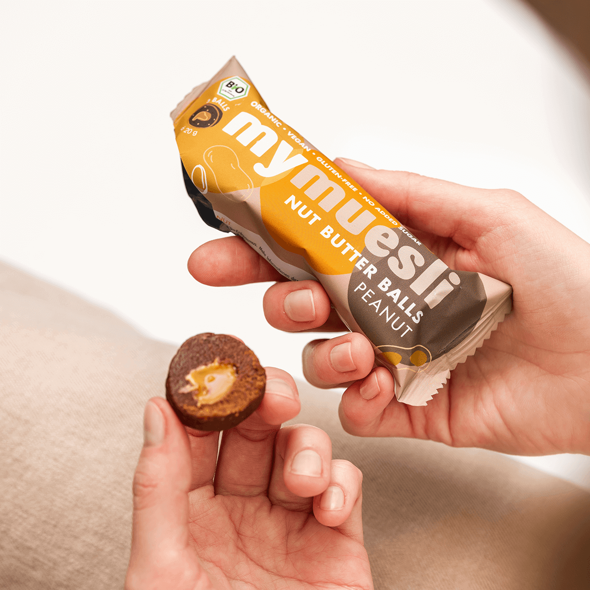 7x3 Nut Butter Balls Erdnuss