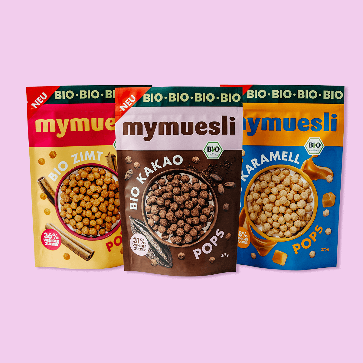 Entdecke alle Cerealien von mymuesli