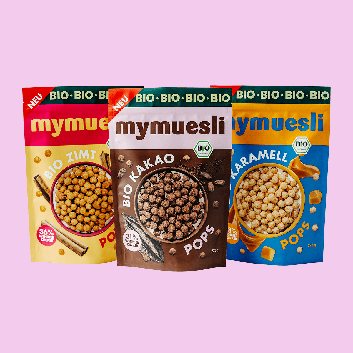 mymuesli Bio Cerealien 3er Paket - jetzt entdecken!