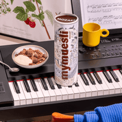 mymuesli Bio Mozart Müsli Dose mit Müslischüssel und Joghurt