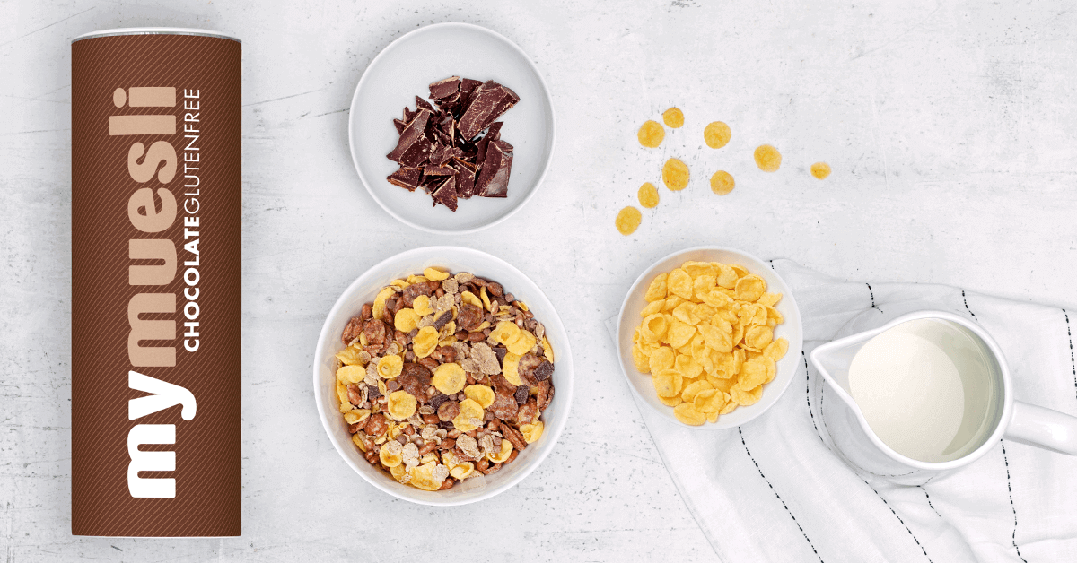 Muesli au chocolat sans gluten et bio - sans lactose