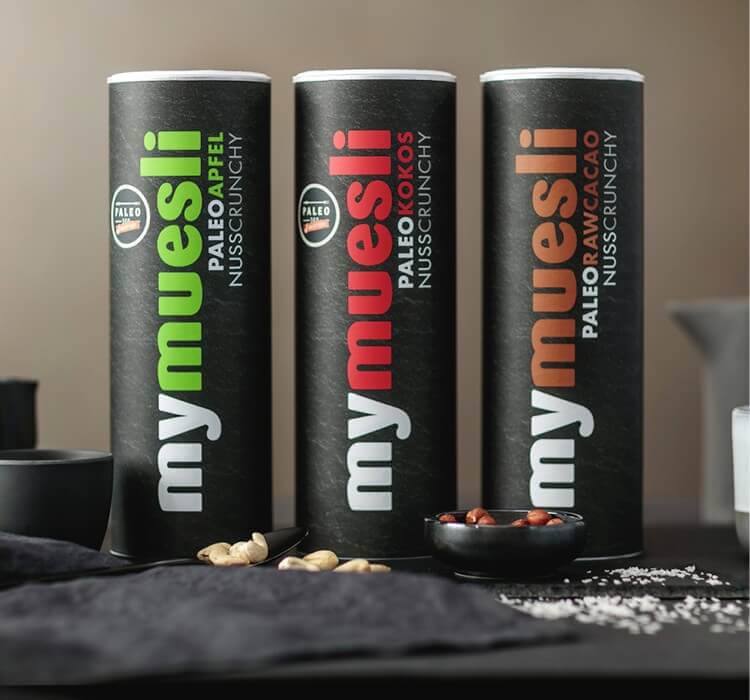 Entdecke die Vielfalt von den Paleo-Müslis von mymuesli.