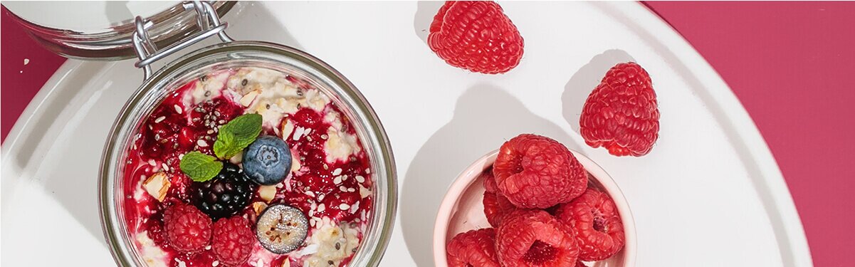 Overnight Oats mit Beeren